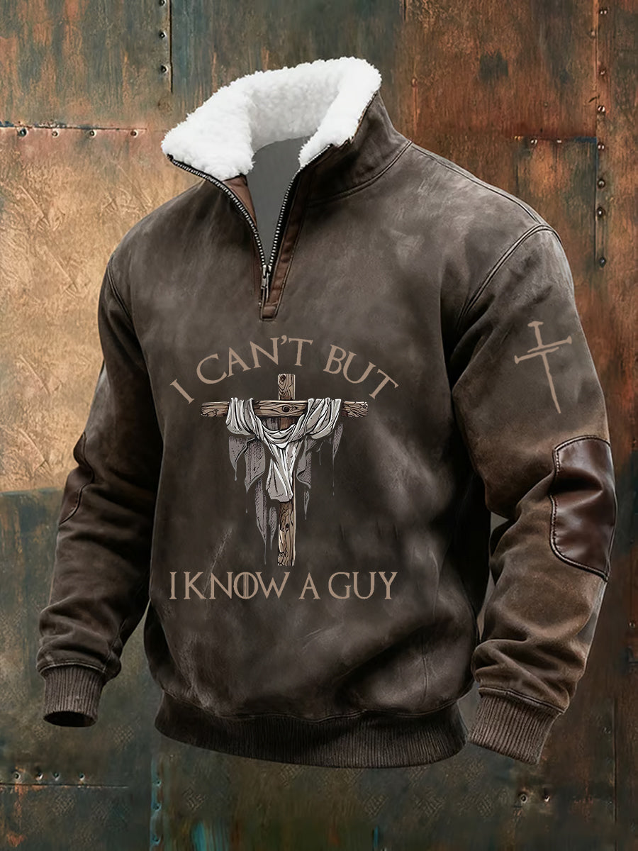 Men's Vintage Art Faith Casual Sweatshirt