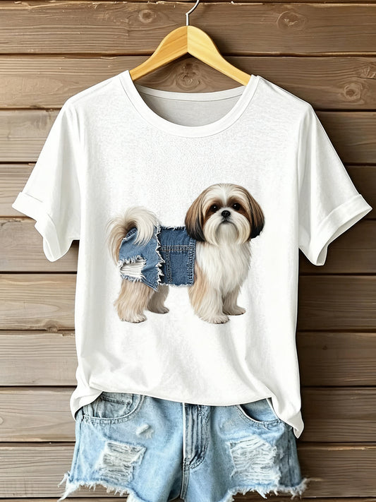 Women's Vintage Art Animal Print Comfortable T-Shirt