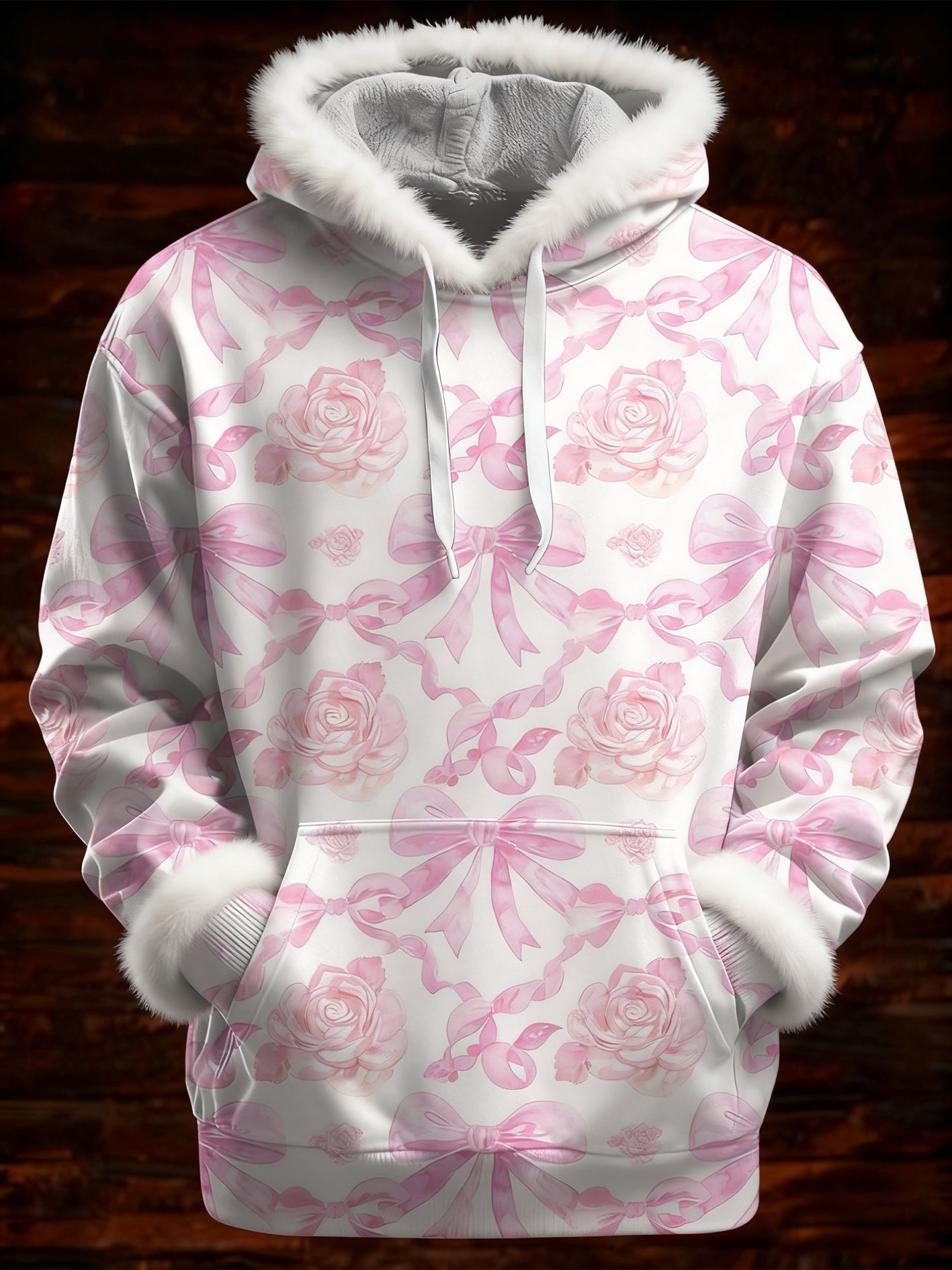 Women's Breast Cancer Pink Printed Hoodie
