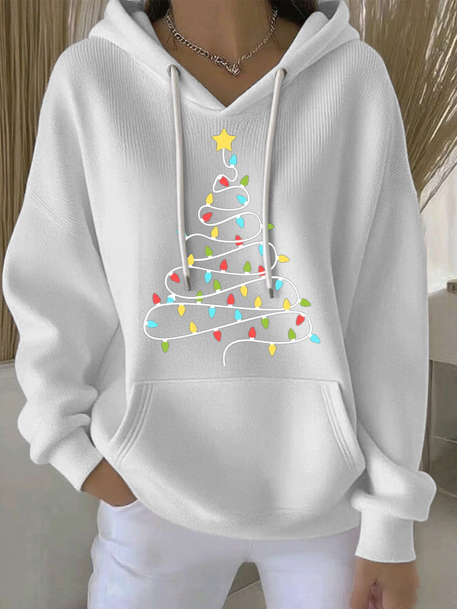 Women's Christmas Print Casual Hoodie