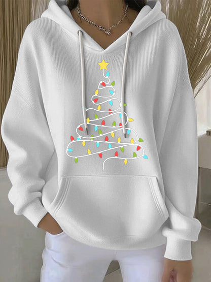 Women's Christmas Print Casual Hoodie