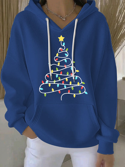 Women's Christmas Print Casual Hoodie