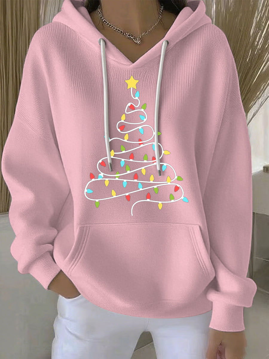 Women's Christmas Print Casual Hoodie