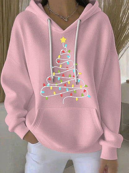 Women's Christmas Print Casual Hoodie