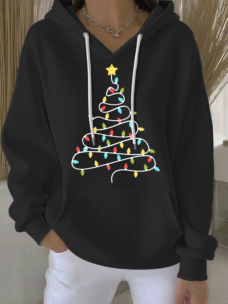 Women's Christmas Print Casual Hoodie