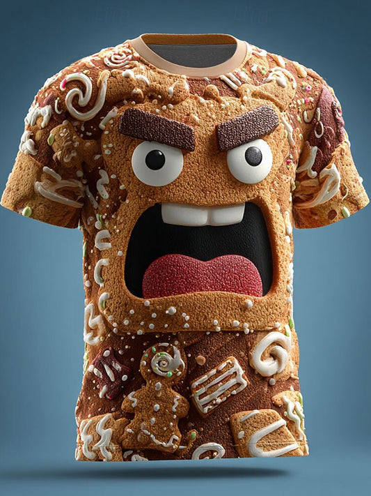 Men's Retro Christmas Printed T-shirt