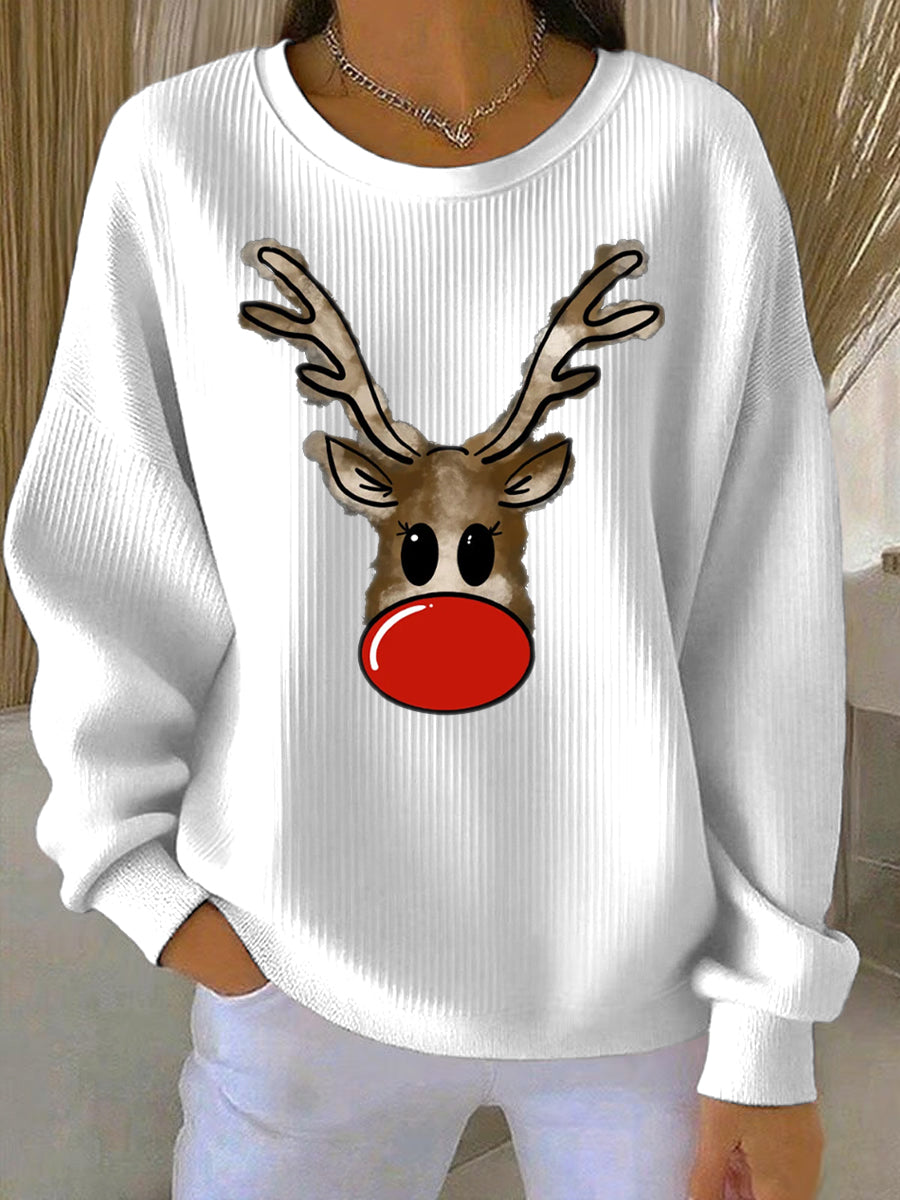 Women's Christmas Print Casual Sweatshirt