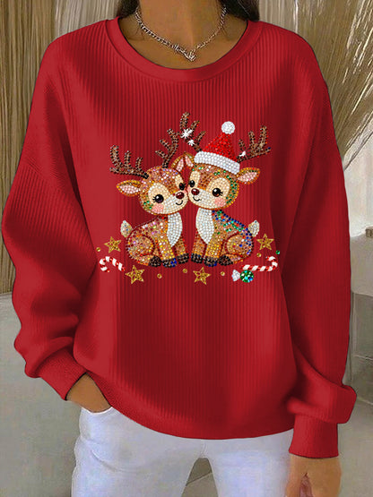 Women's Christmas Print Casual Sweatshirt