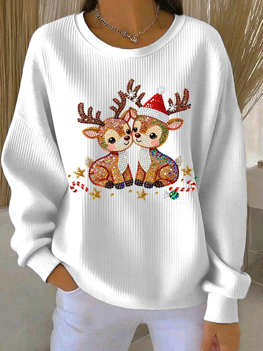 Women's Christmas Print Casual Sweatshirt