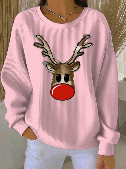 Women's Christmas Print Casual Sweatshirt