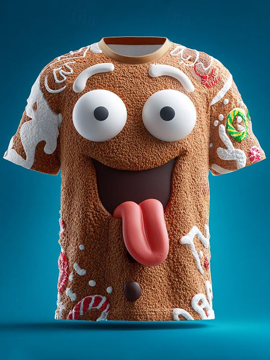 Men's Retro Christmas Printed T-shirt