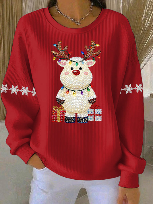 Women's Christmas Print Casual Sweatshirt