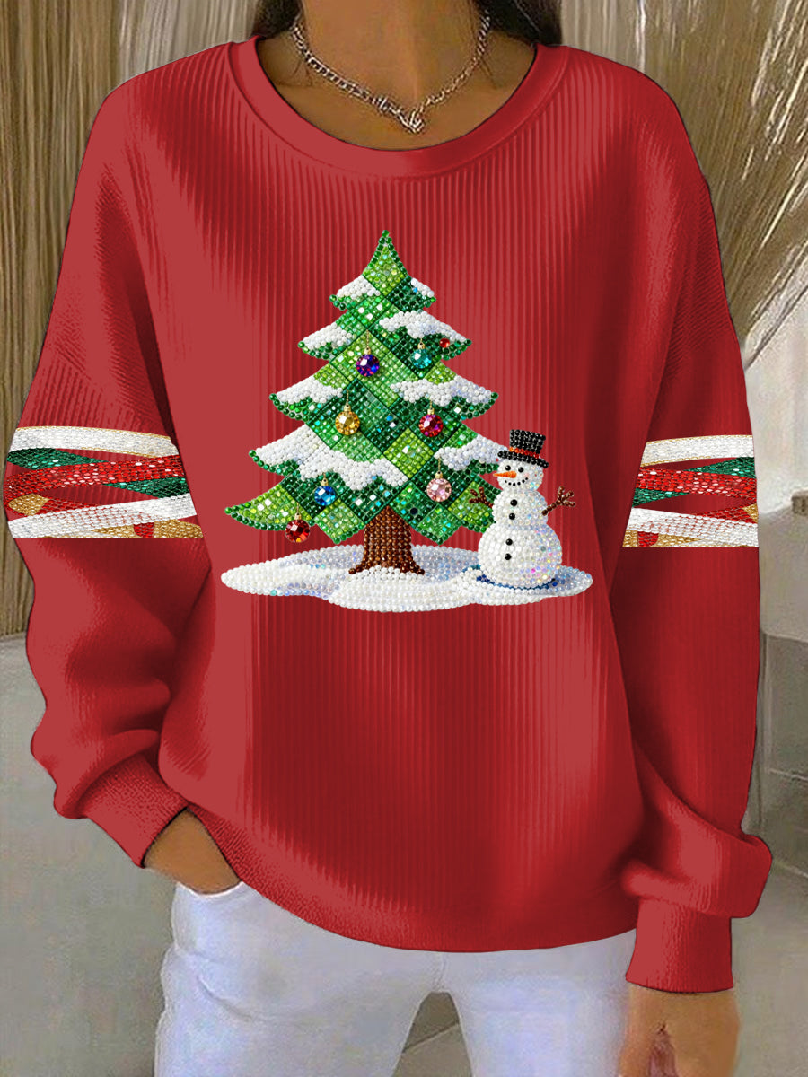 Women's Christmas Print Casual Sweatshirt