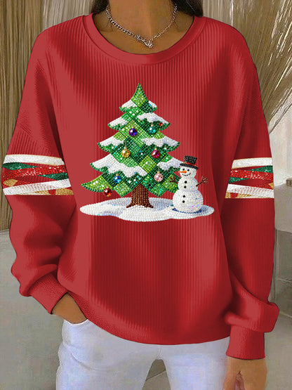 Women's Christmas Print Casual Sweatshirt
