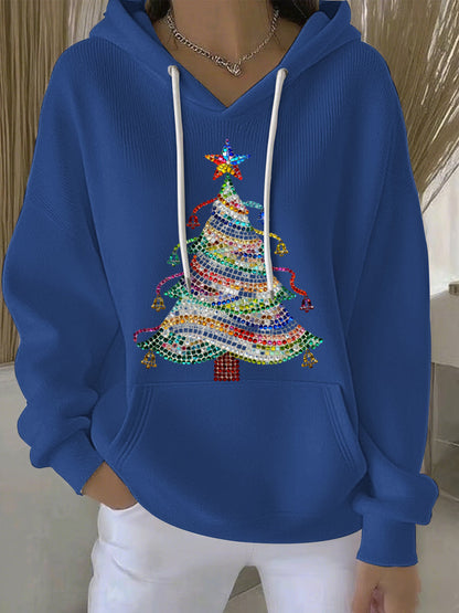 Women's Christmas Print Casual Hoodie