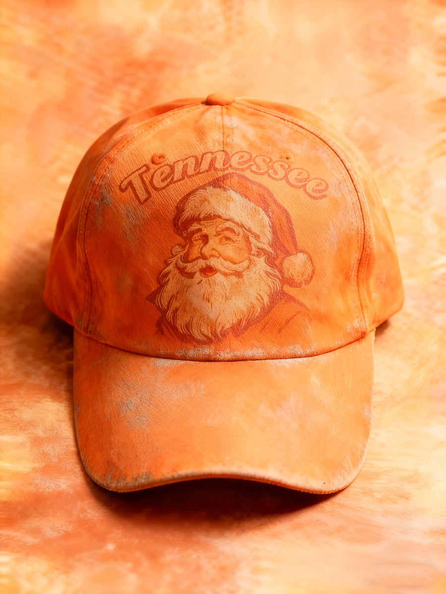 Unisex Vintage Tennessee Santa Claus Print Hat