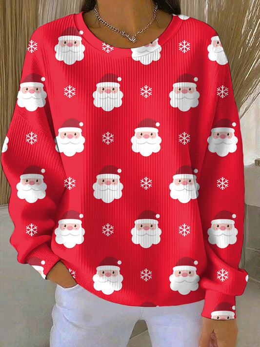 Women's Christmas Print Casual Sweatshirt