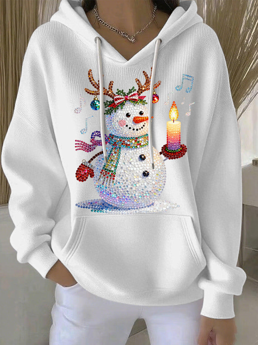 Women's Christmas Print Casual Hoodie