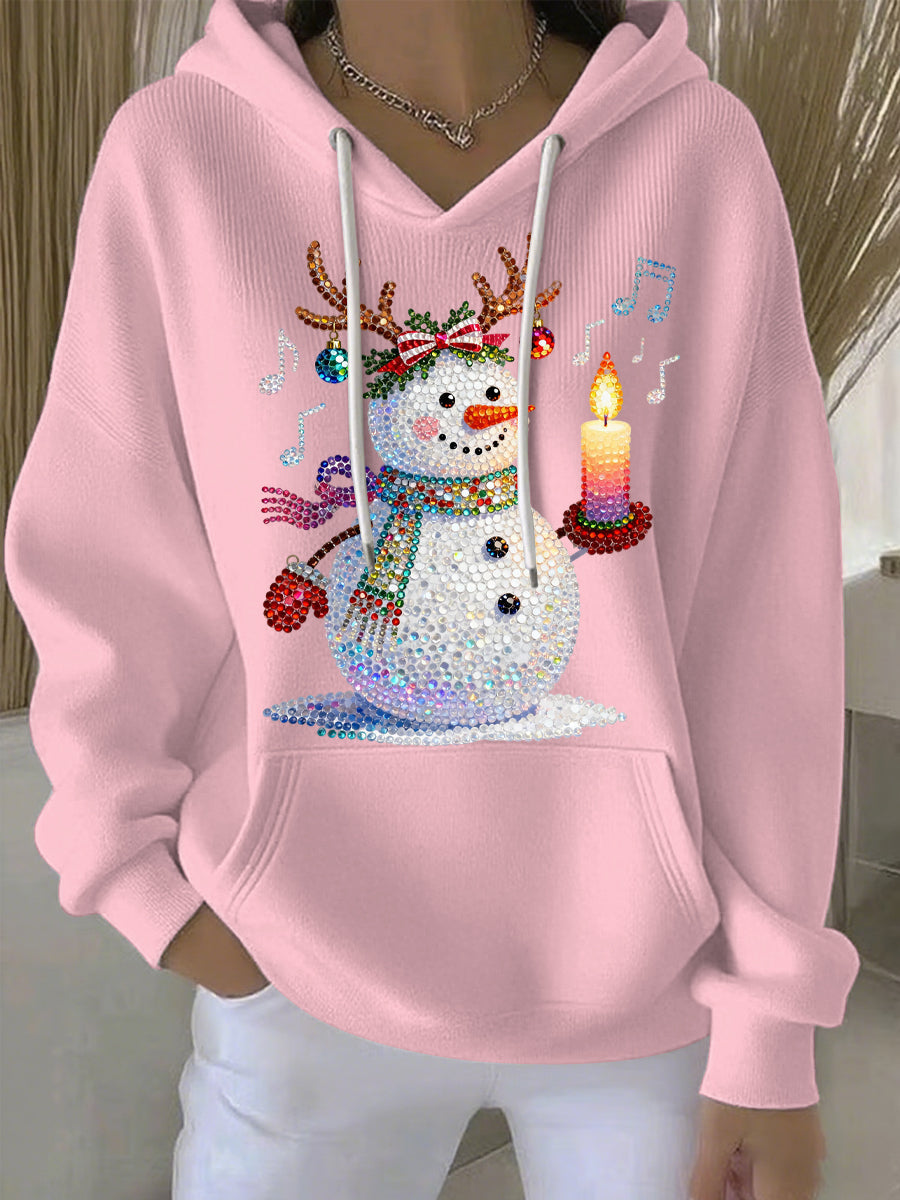 Women's Christmas Print Casual Hoodie