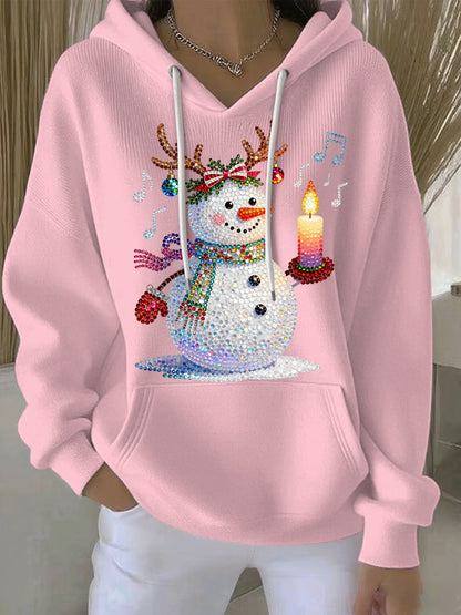 Women's Christmas Print Casual Hoodie