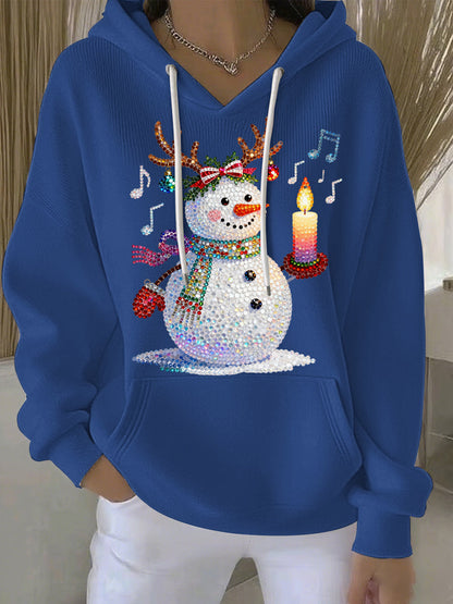 Women's Christmas Print Casual Hoodie