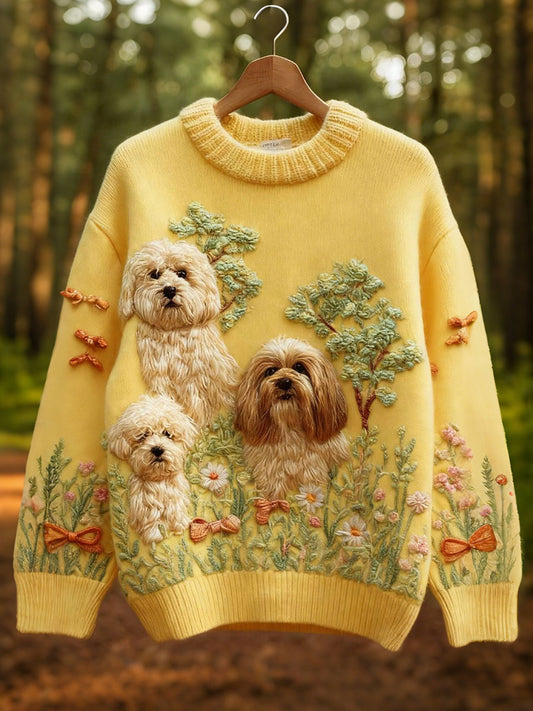 Women's Cute Dogs Print Tops