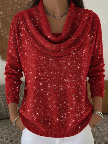 Women's Christmas Turtleneck Casual Tops