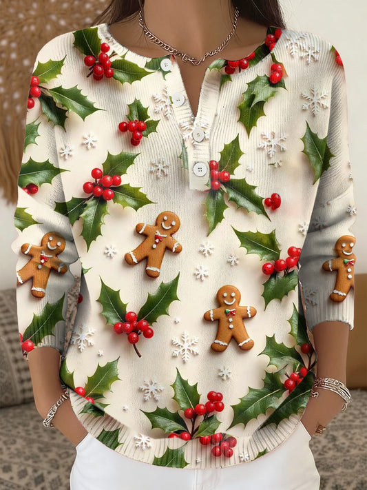 Women's Merry Christmas Knit Top