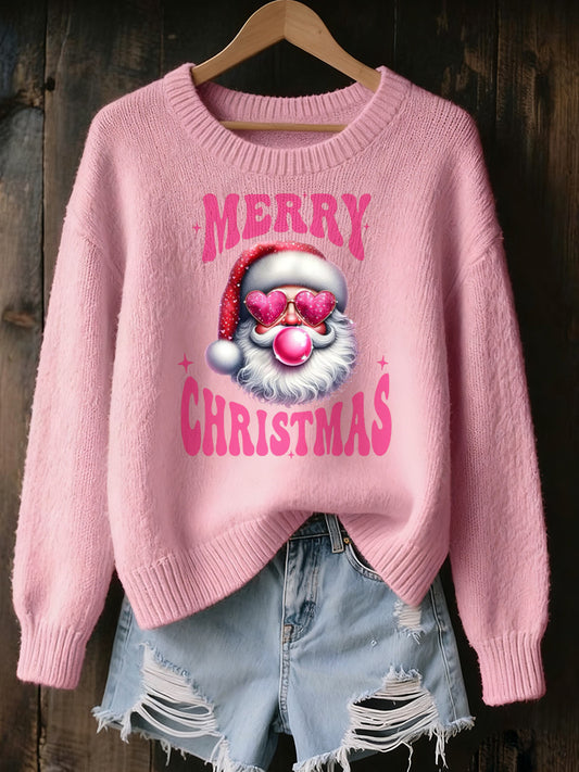 Women's Christmas Art Printed Commemorative Sweater