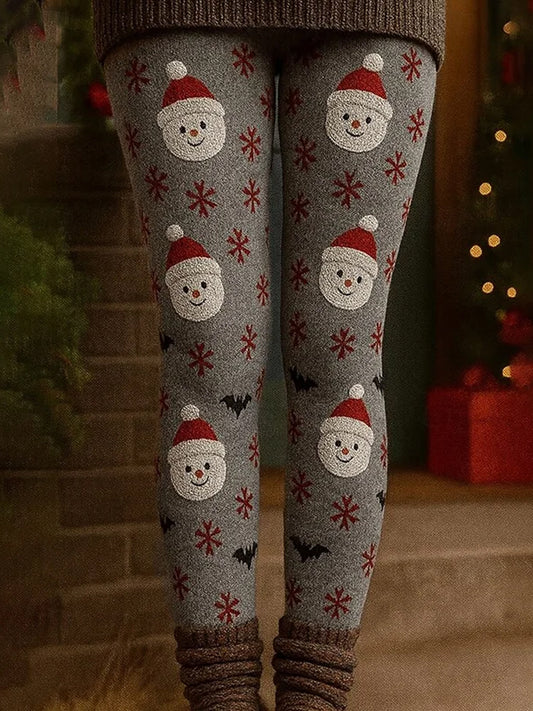 Women's Christmas Snowman Art Cozy Leggings