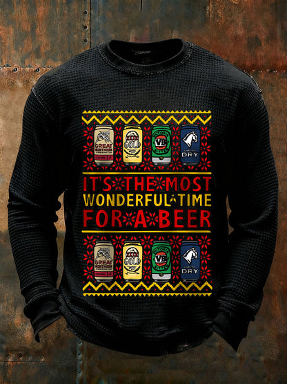 Men's Christmas It's the most for a beer Long Sleeve T-Shirts