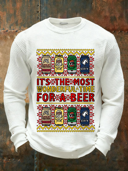 Men's Christmas It's the most for a beer Long Sleeve T-Shirts