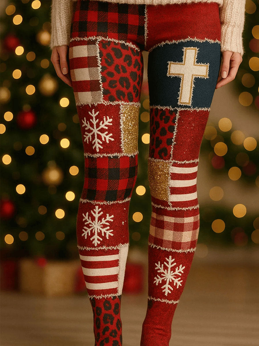 Women's Christmas Faith Print Leggings