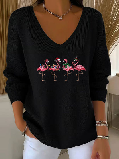 Women's Christmas Print Casual Top