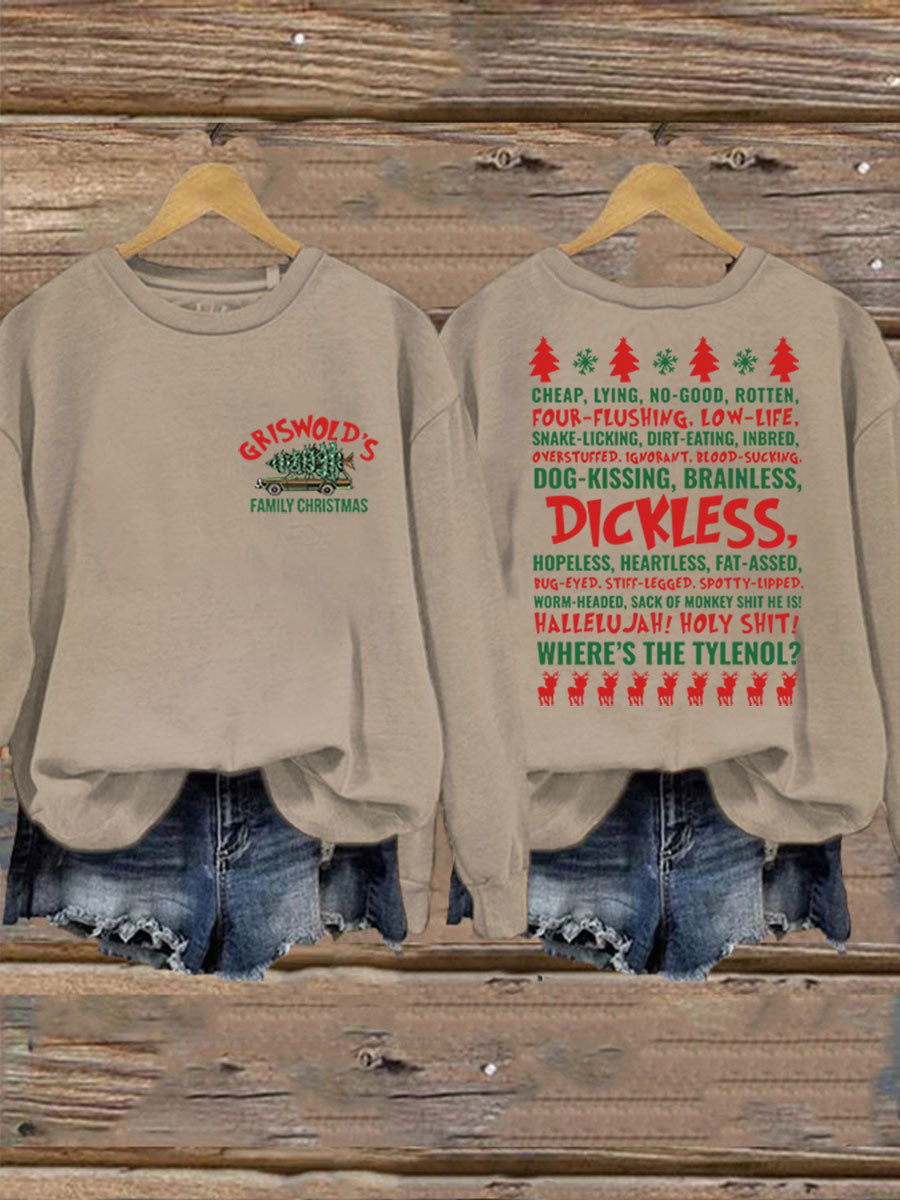 Women's Christmas Print Casual Sweatshirt