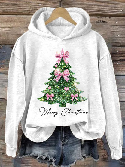 Women's Christmas tree print Regular Sweatshirt