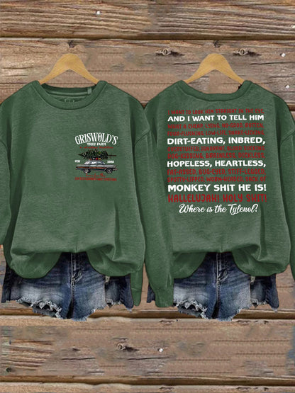 Women's Christmas Print Casual Sweatshirt