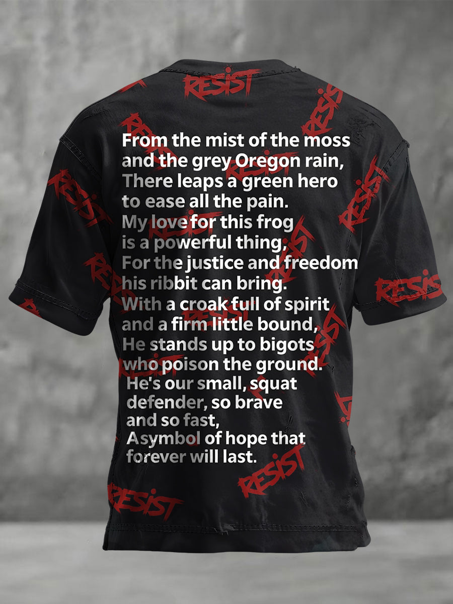 Men's FDT Polish Frog Print short sleeves t-shirt