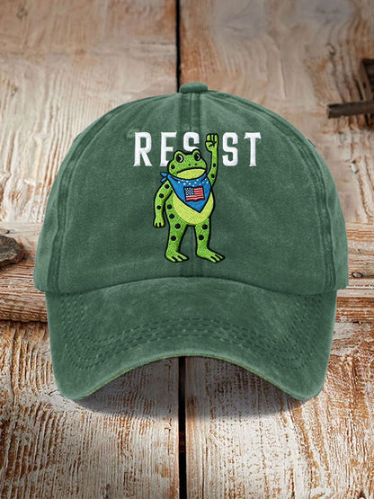 Unisex Portland Frog Resist Print Hat