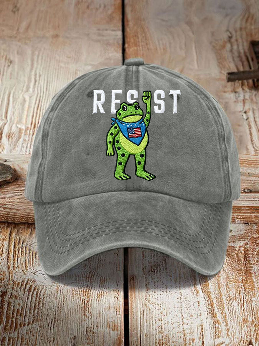 Unisex Portland Frog Resist Print Hat
