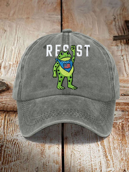 Unisex Portland Frog Resist Print Hat