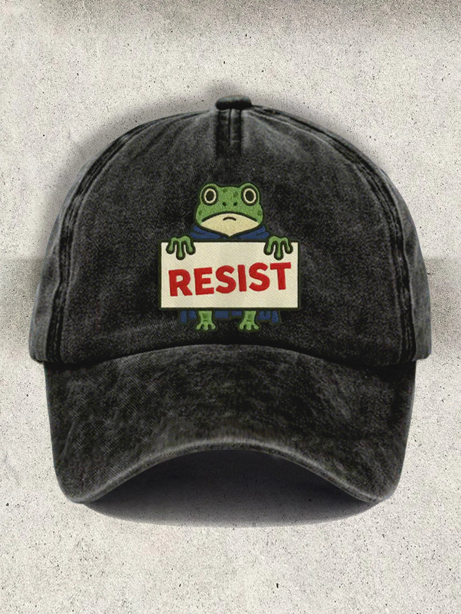 Unisex Resort FDT Polish Frog Print Cap