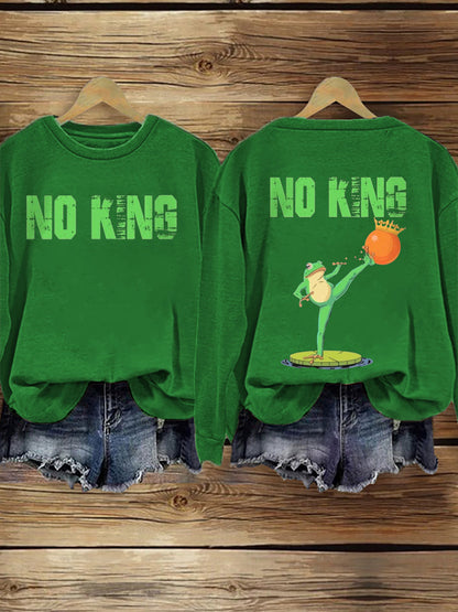 Women's FDT Polish Frog Print Sweatshirt