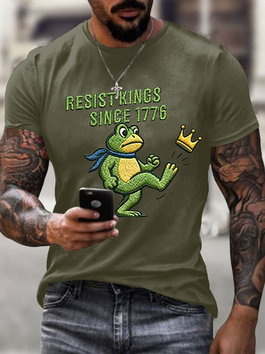 Men's Resist Kings Since 1776 Short-sleeved T-shirt