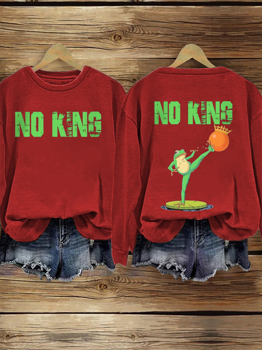 Women's FDT Polish Frog Print Sweatshirt