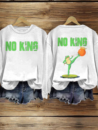 Women's FDT Polish Frog Print Sweatshirt