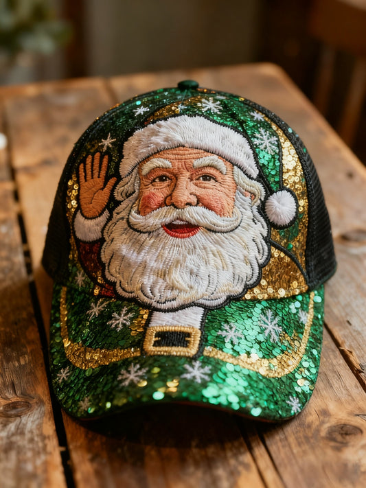 Retro Christmas Santa  Casual Hat