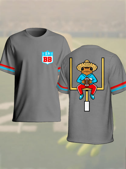 Unisex Bunny Football Music Lover Printed T-shirt