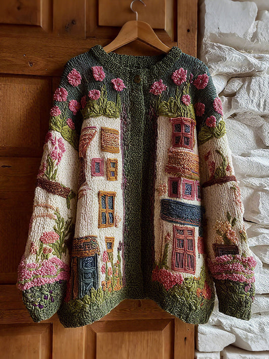 Women's Cardigan-Style Knit Jacket