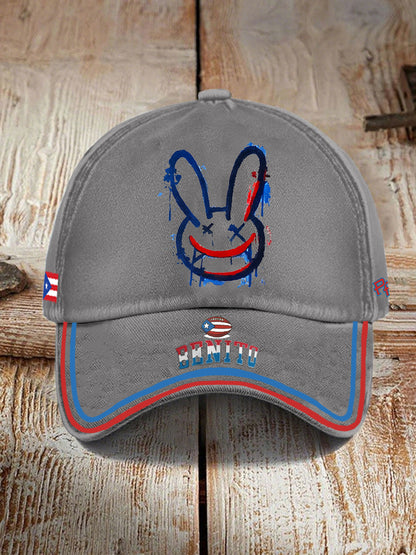 Unisex Bad Bunny benito Print Hat